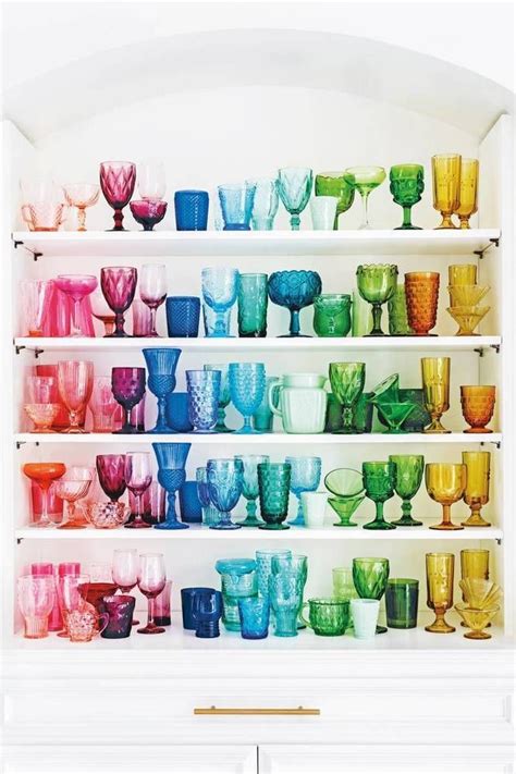 Rainbow Glass Colored Glassware Rainbow Glassware Vintage House