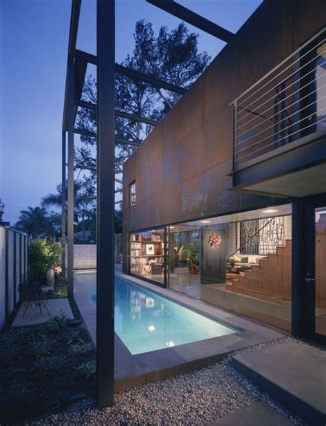 Lap Pool As Reflecting Pool Side Of House Architecture Modern