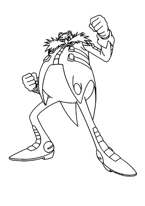 dr eggman coloring pages coloring home