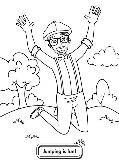 Printable Blippi Coloring Pages