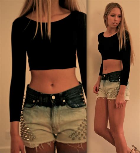 Collection by tops for women. QUICKIE: DIY CROP TOP - cherrychaos #cherrychaos #croptop #diy #bodycon #levi's #howto # ...
