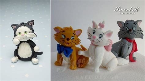 Kitten Sugar Model By Debbie Brown Left And Cat Models By