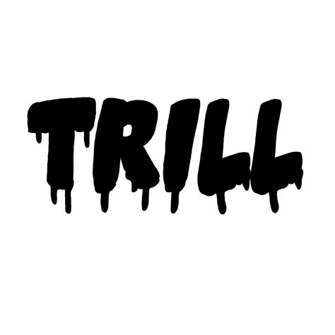 Trill Downloadable Font Etsy