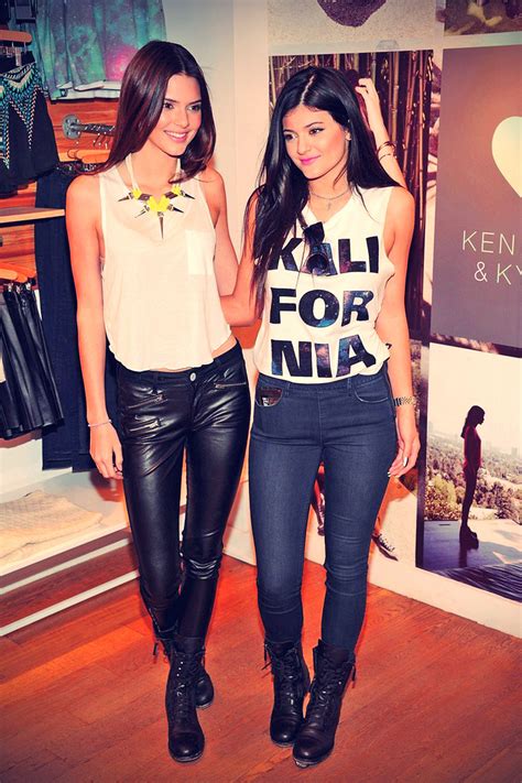 Kendall And Kylie Jenner Attend Fall Collection Preview Leather