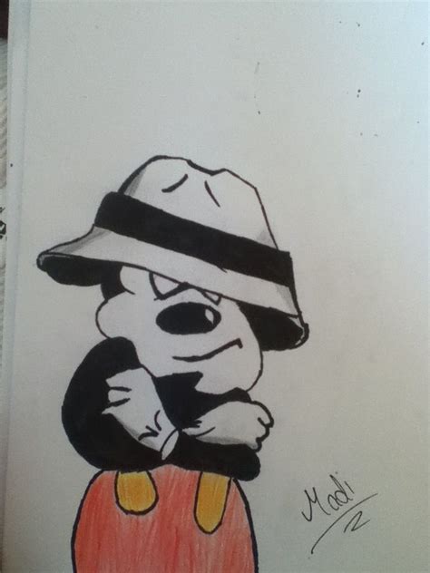 Detail Gangster Cool Mickey Mouse Drawings Koleksi Nomer 9