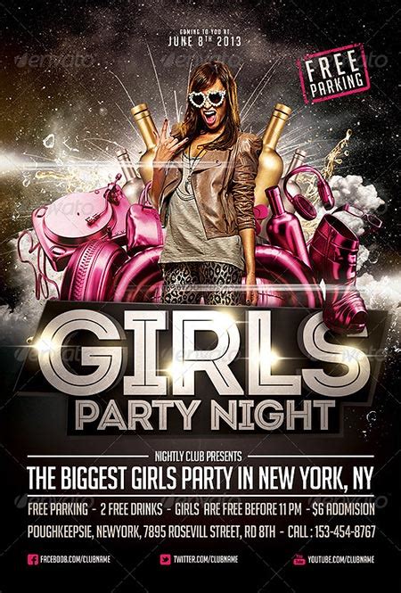 Best Girls Night Out Flyer Templates No1 Downloads