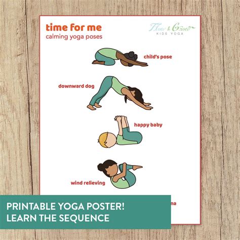 Calming Yoga Poses Calming Yoga For Kids Yoga Cards Flow And Grow