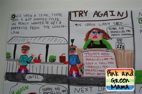 Pink And Green Mama Make Your Own Comic Book Homemade Comics In