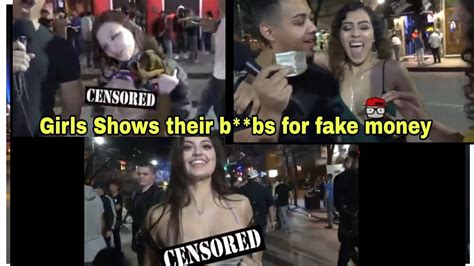 These Girls Shows Boobs For Fake Money Part 2 Flash Tits For Money