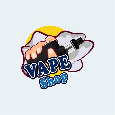 Vape Shop Logo Vector Suitable For Online Shop Branding 8239357 Vector