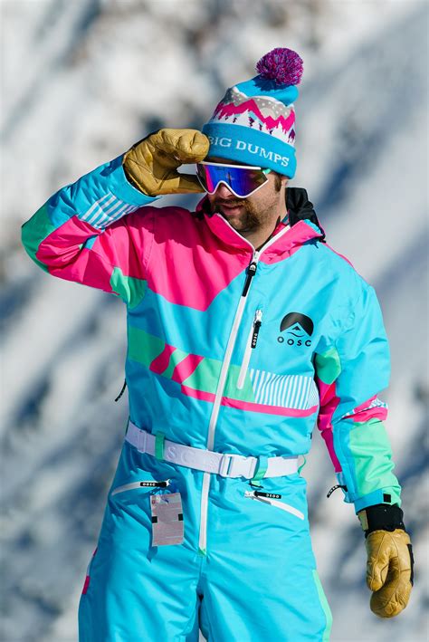 Custom Neon Colorblock Mens Ski Suit The Billie Jeans