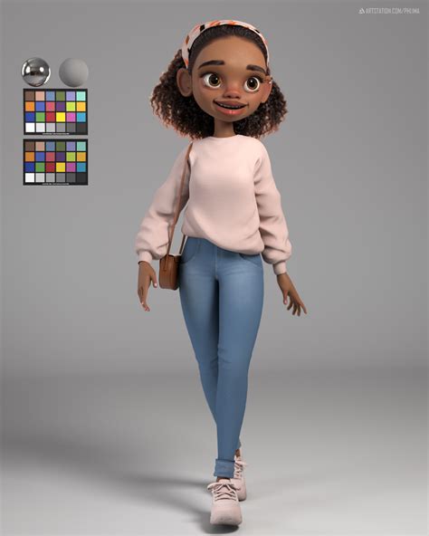 Artstation Annie Based On A Concept By Sara Faber 3d Character
