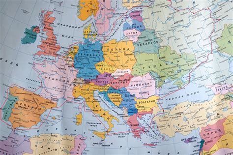 Города европы карта Подробная карта Европы со странами и столицами на