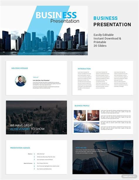 Formal Business Presentation Template Download In Powerpoint Apple