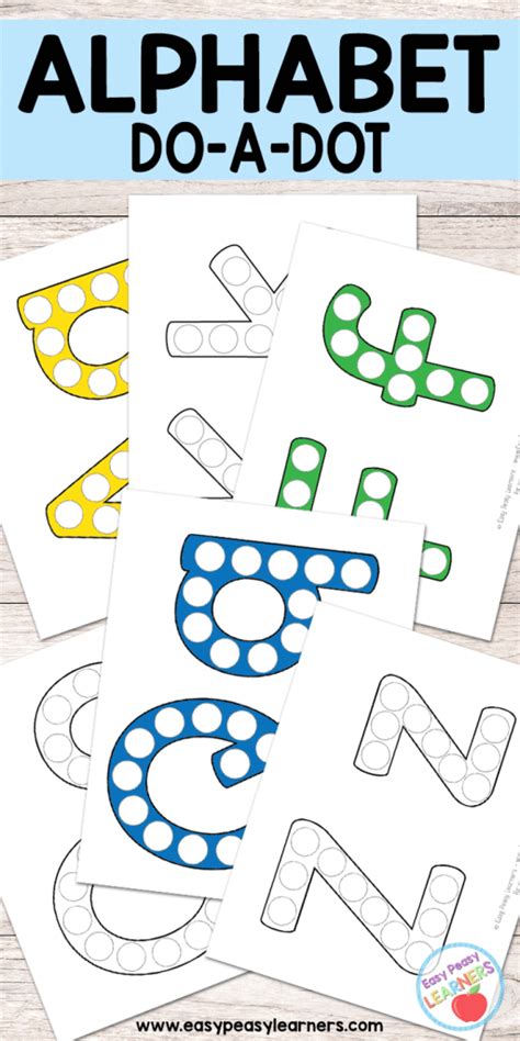 Free Alphabet Do A Dot Printables Easy Peasy Learners 8ae