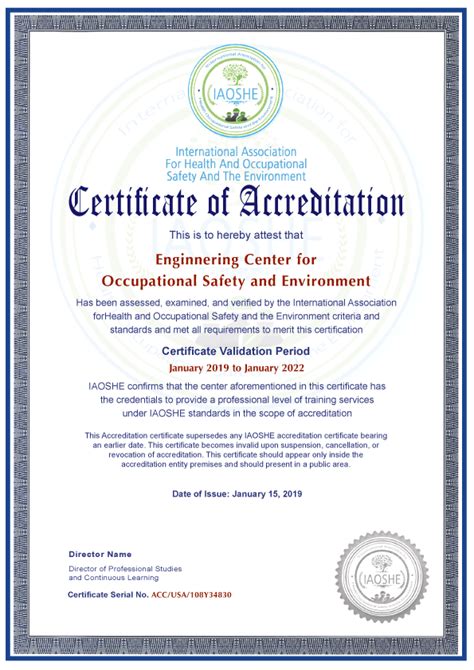 Editable Certificate Of Accreditation Template Printable 45 Off