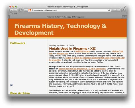 Wednesday Weapons Website Of The Week Firearms History Technology