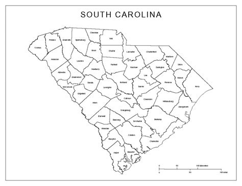 State And County Maps Of South Carolina South Carolina County Map