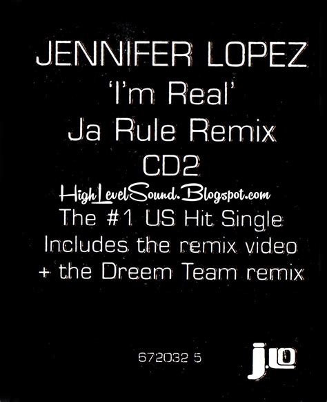 Highest Level Of Music Jennifer Lopez Feat Ja Rule Im Real Ukcd2