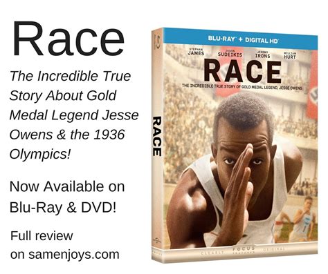 Race Jesse Owens Biography Film Now On Blu Ray Dvd Sam Enjoys And Shares
