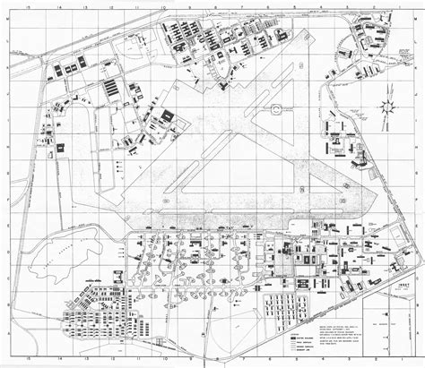 Map June 1948 Plan Of Marine Corps Air Station Ewa Oahu Hawaii