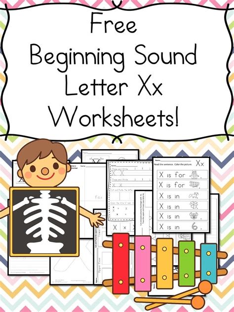 Free Beginning Sounds Letter X Phonics Worksheet For