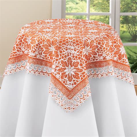 Lovely Floral Organza Table Linens | Collections Etc.