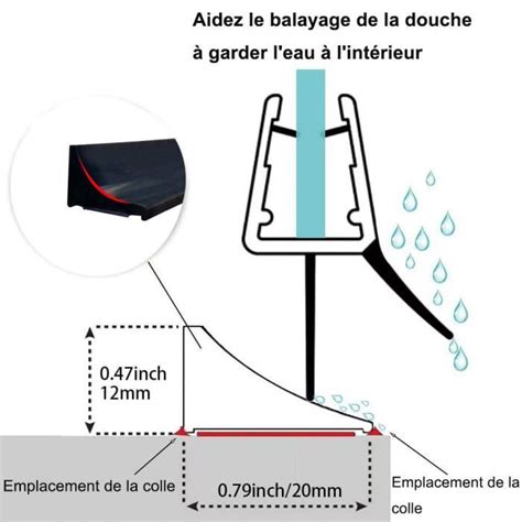 1 Rouleau Seuil De Douche Pliable Barrage D eau Barrière De barri7re