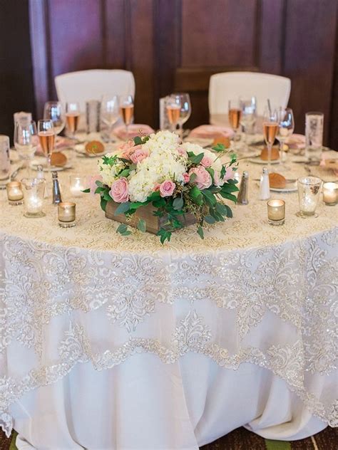 This Lace Table Overlay Is PERFECTION Blush DIY Wedding Rachel Solomon Photography