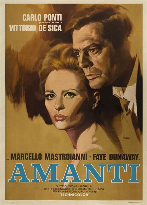 Amanti 1968 Director Vittorio De Sica Cast Faye Dunaway