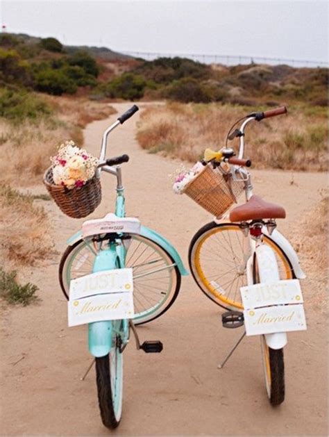 Bicycles Instead Of Just Married How About Happily Married Or