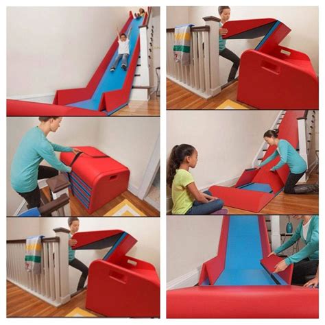 Creative Ideas Sliderider The Foldable Indoor Stairs Slide