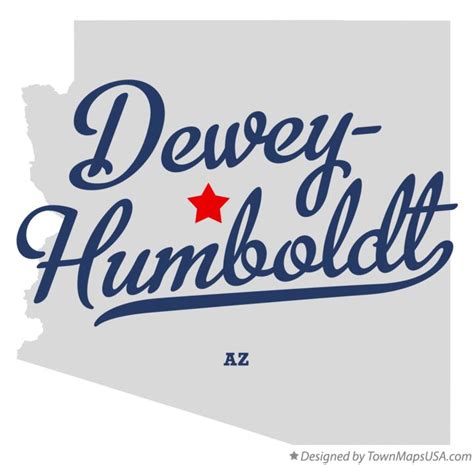 Map Of Dewey Humboldt Az Arizona