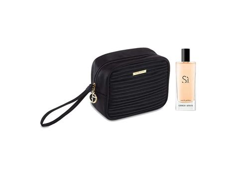 Giorgio Armani Si Set Edp 15ml Cosmetic Bag Perfume Set For Women