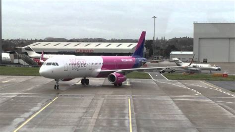 First A321 Wizz Air Ha Lxa Arriving At Gate London Luton Ltn Youtube