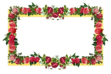 Rose Flower Borders Clipground
