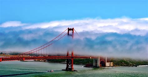 Rolling Fog Over The Golden Gate Bridge Photograph By Mountain Dreams