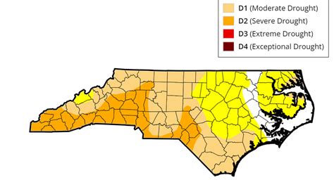 Nc Drought Update Which Nc Counties Are Driest Rain Forecast