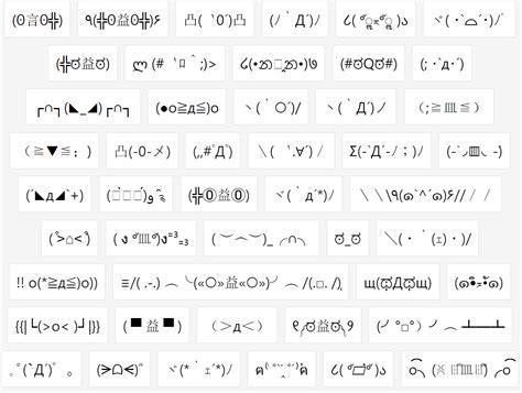 Japanese Emoticons Emoticon Japanese Ascii Art