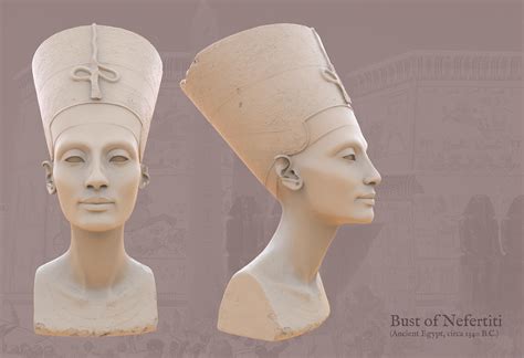 Bust Of Nefertiti Bust Of Nefertiti Ancient Egypt Circa Flickr