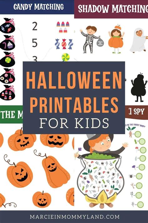 Simple Printable Halloween Activities For Kids Marcie In Mommyland