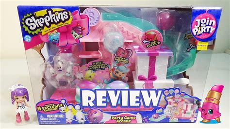 Shopkins Party Game Arcade Playset Unboxing Season 7 Join The Party