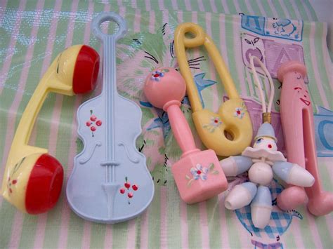 Lot Of Adorable Vintage Rattles Rattles Baby Rattle Vintage Toys