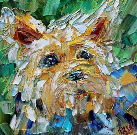 Dog Print Yorkie Puppy Art Made From Image Of Original Painting By