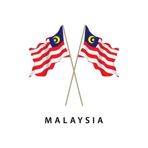 Ai (adobe illustrator) eps (encapsulated postscript). Malaysia Flag Vector Template Design Illustration, Flag ...