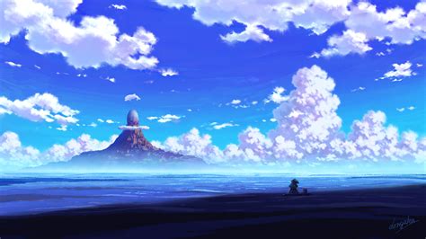 1920x1080 Anime Scenery Sitting 4k Laptop Full Hd 1080p Hd 4k Wallpapers Images Backgrounds
