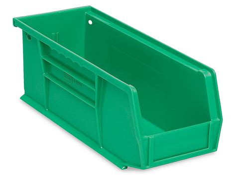 Plastic Stackable Bins 11 X 4 X 4 Green S 13536g Uline