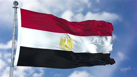The used colors in the flag are red, yellow, white, black. What Do The Colors And Symbols Of The Flag Of Egypt Mean ...