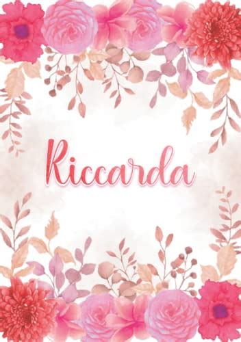 Riccarda Taccuino A5 Nome Personalizzato Riccarda Regalo Di