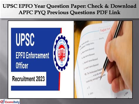 Upsc Epfo Apfc Question Paper With Full Length Answer Epfo Hot Sex